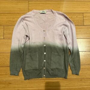 Gerard Darel Silk Blend Cropped Cardigan Ombre | XS